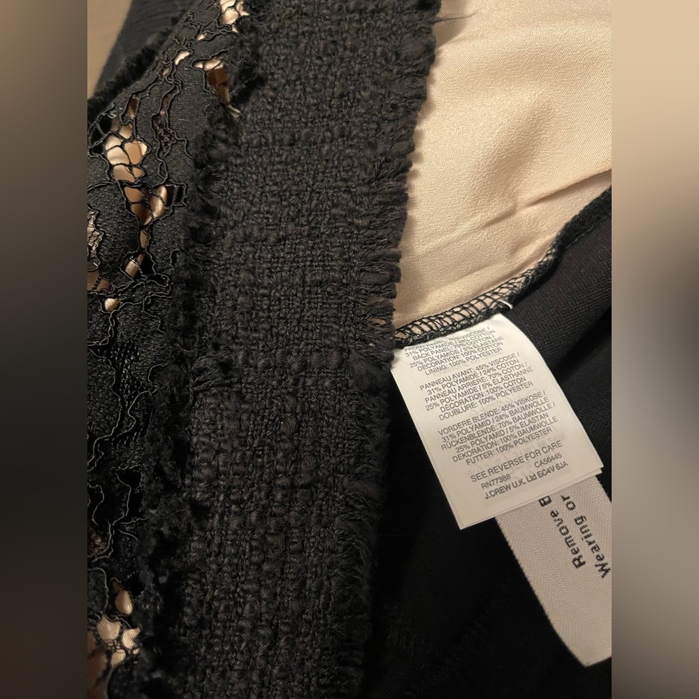 J. Crew NWOT Black Lace Sleeveless Blouse - Picture 16 of 16